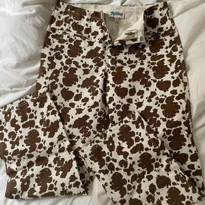 Holiday the Label Cow Print Pants